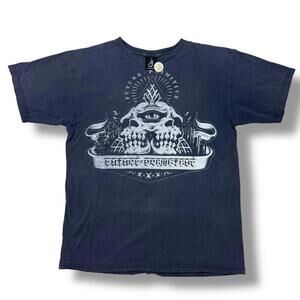 COPY - VTG 2000s Shinganist Future Primitive Grapic T-Shirt Y2K Skull Gothic Bi…